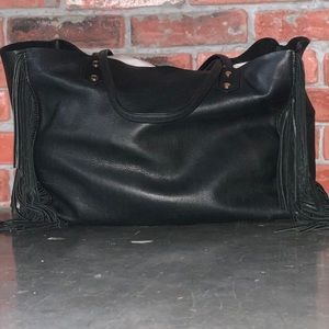 Sam Edelman Leather Fringe Tote
